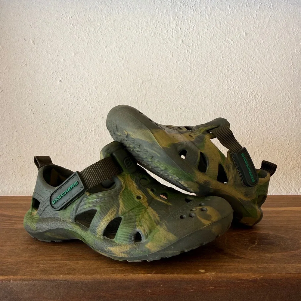 Skechers Foamies‎ Koolers Swurlz Camo Water Sandals Toddler Size 7